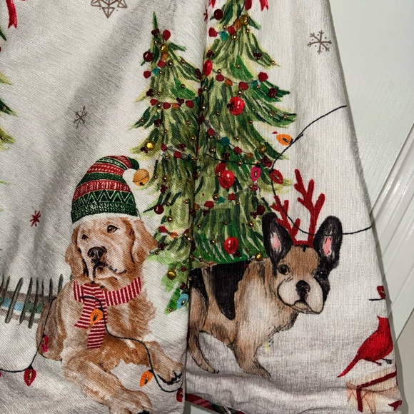 NWT Humane Society Dogs 50" Tree Skirt with Dogs and Bells - Picture 4 of 15